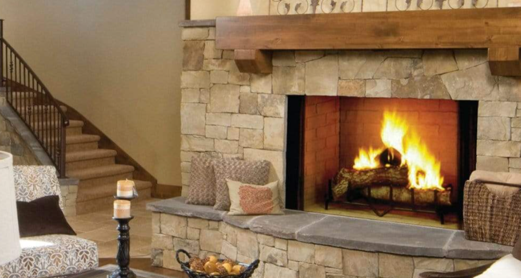 Majestic 36" Biltmore Radiant Wood Burning Fireplace
